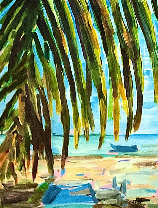 Caribbean Beach Palm Fronds